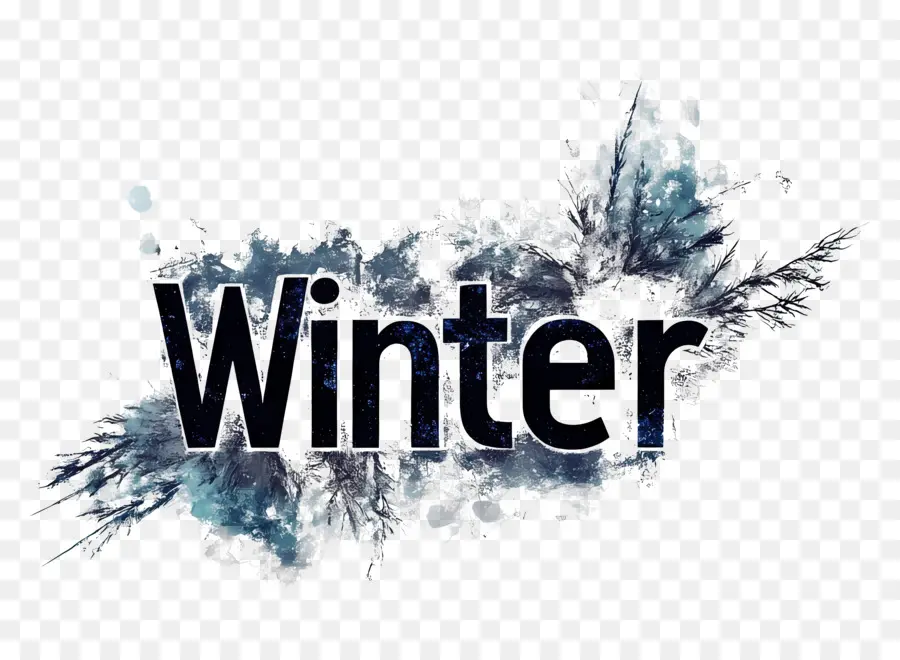 Word Winter，ข้อความฤดูหนาว PNG