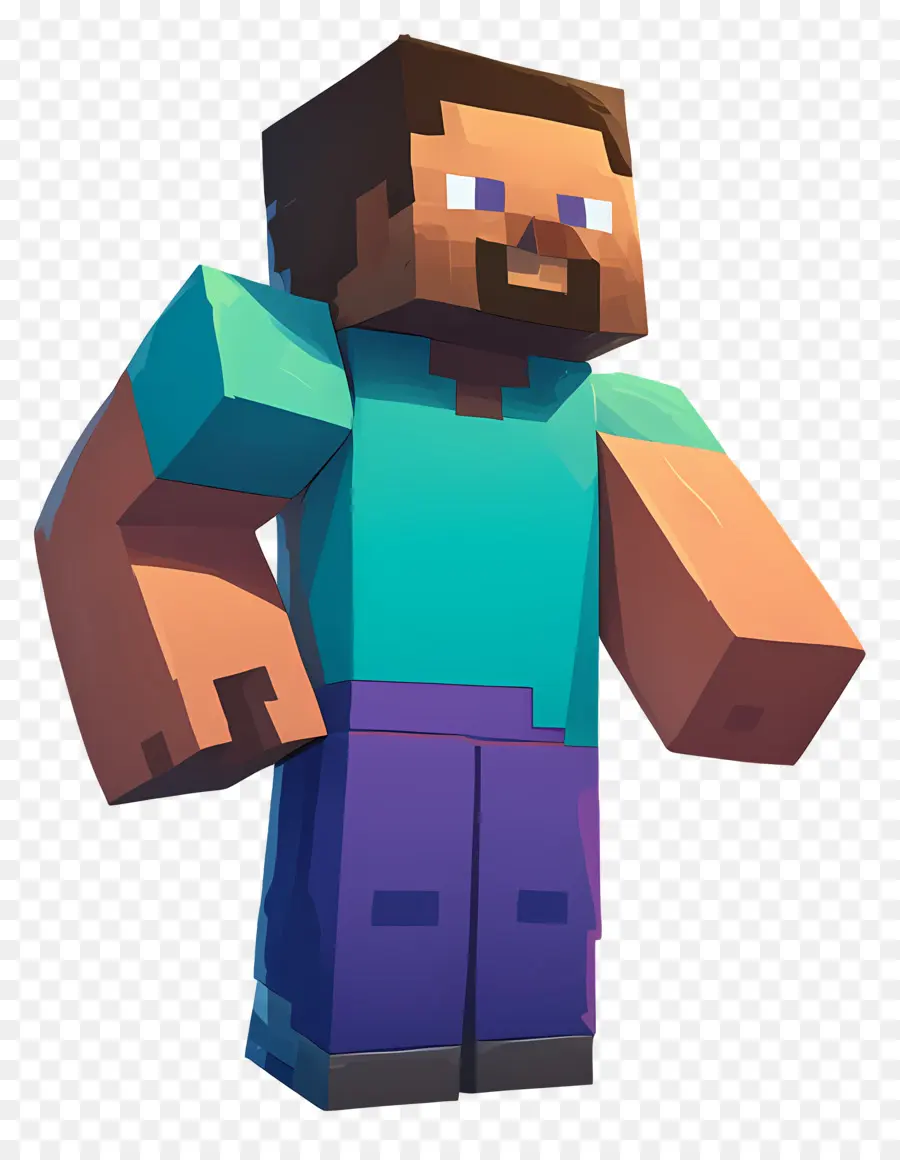 Minecraft Steve，ตัวละคร Minecraft PNG