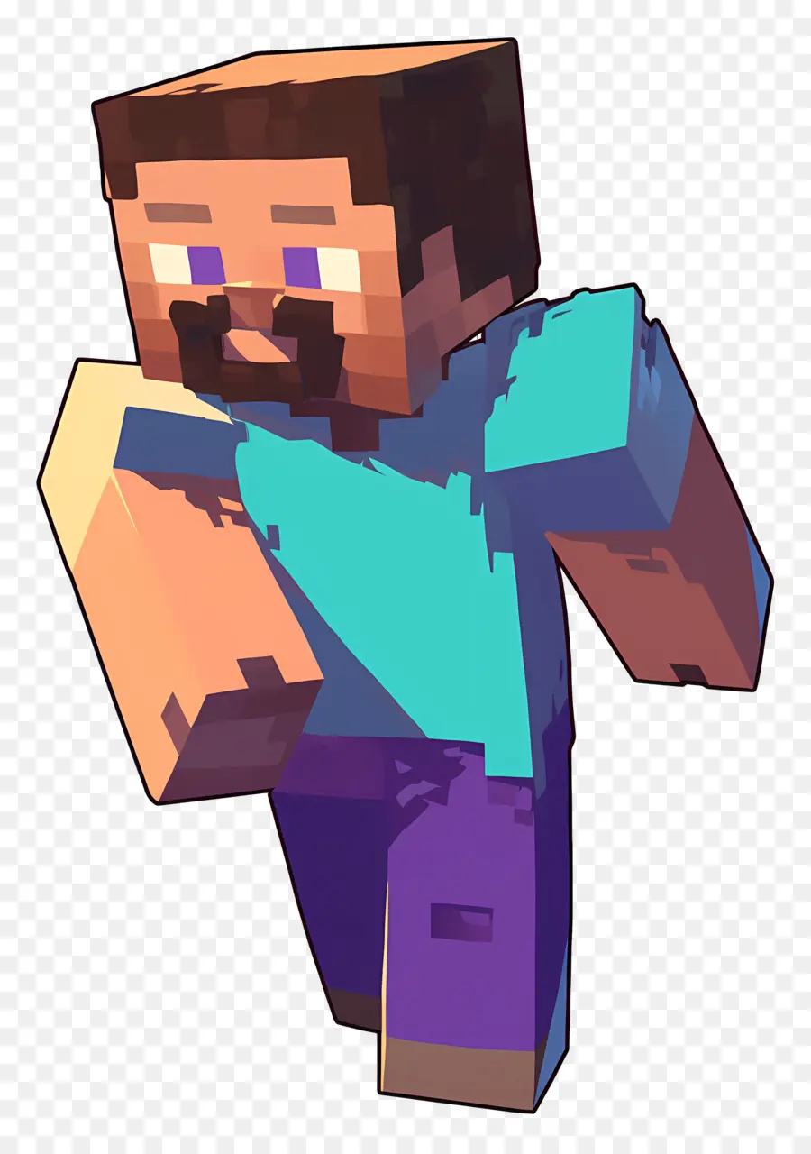 Minecraft Steve，ตัวละครพิกเซล PNG