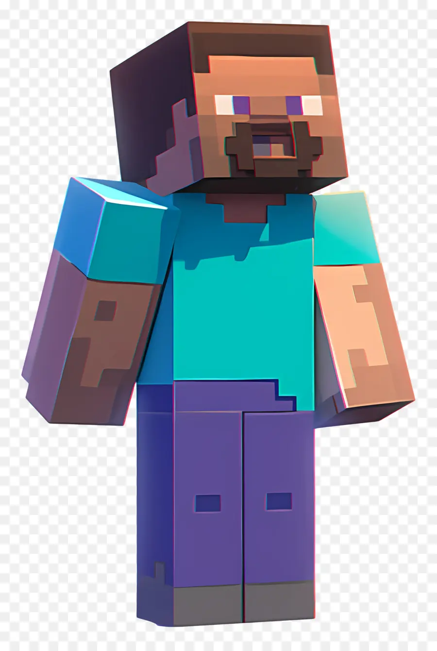 Minecraft Steve，ตัวละครพิกเซล PNG