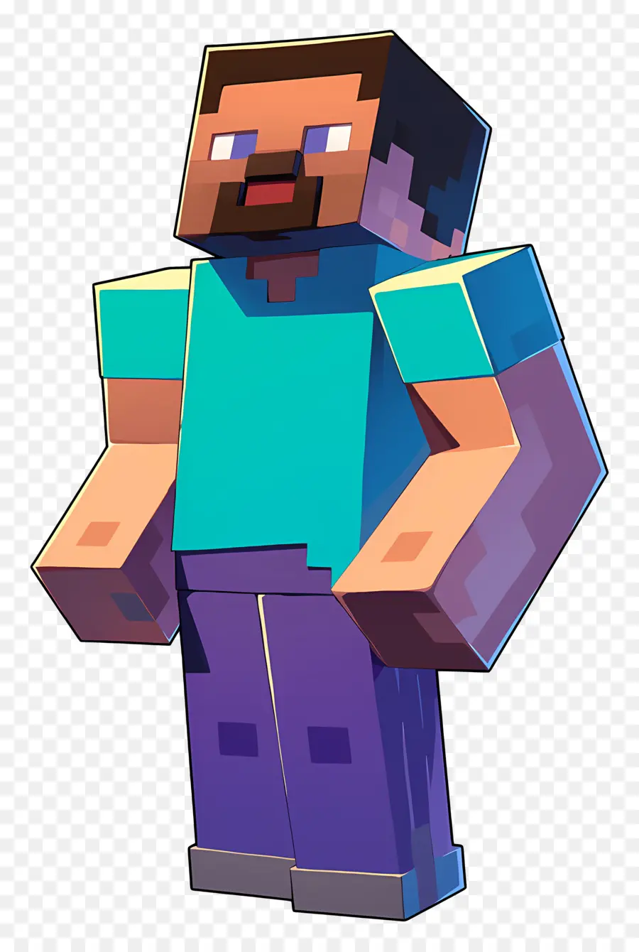 Minecraft Steve，ตัวละครพิกเซล PNG