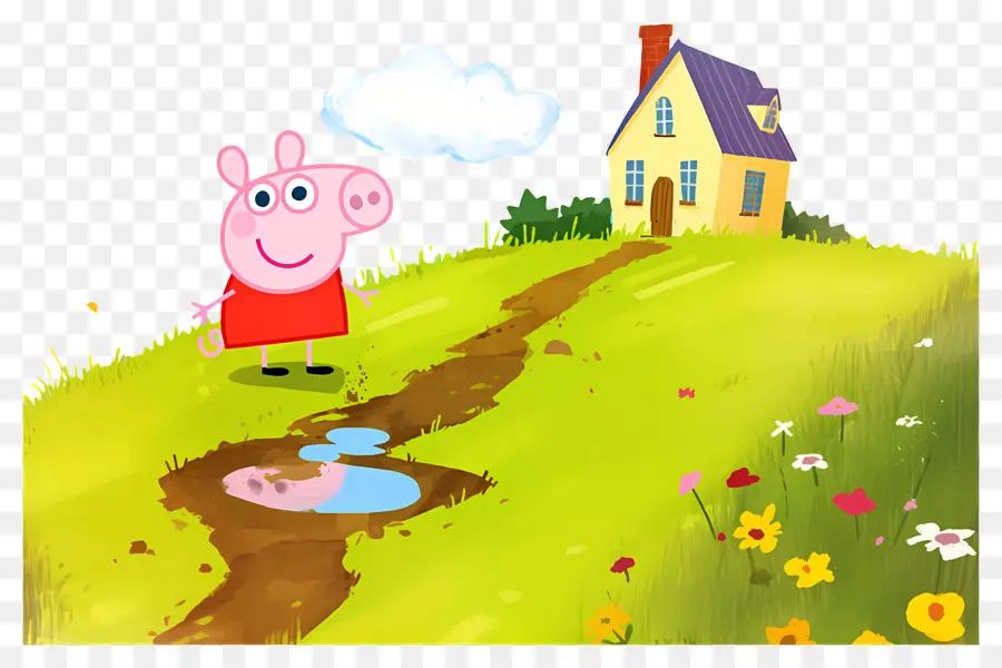 Peppa Pig，ตัวการ์ตูนหมู PNG