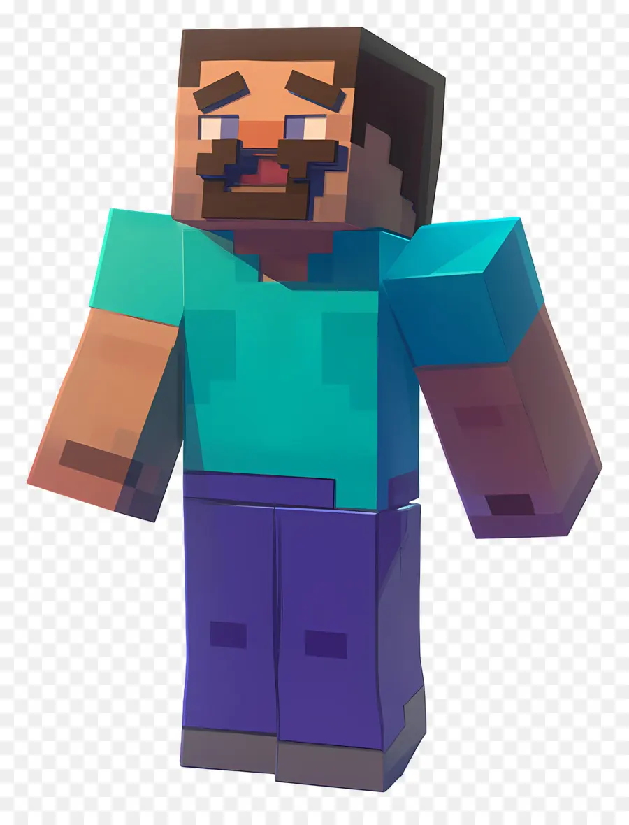 Minecraft Steve，ตัวละครพิกเซล PNG