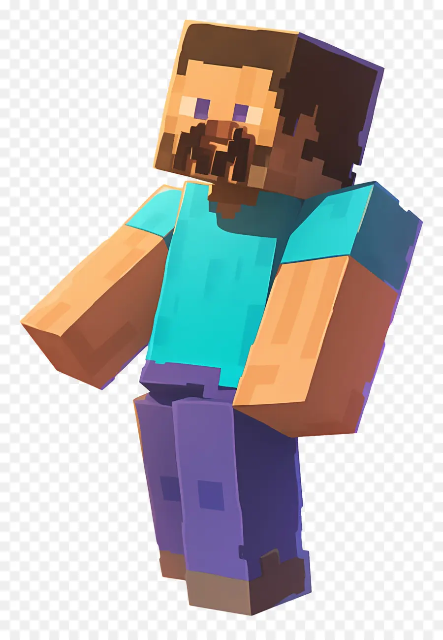 Minecraft Steve，ตัวละครพิกเซล PNG