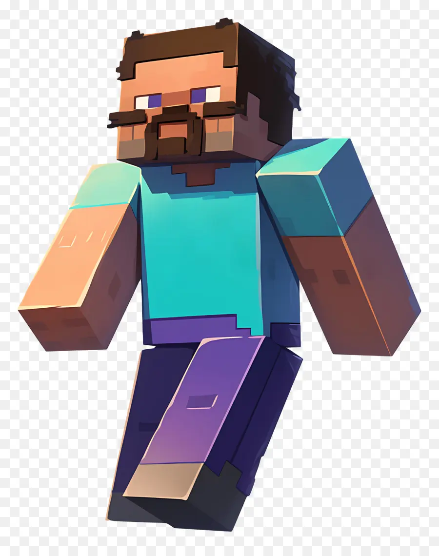 Minecraft Steve，ตัวละครพิกเซล PNG