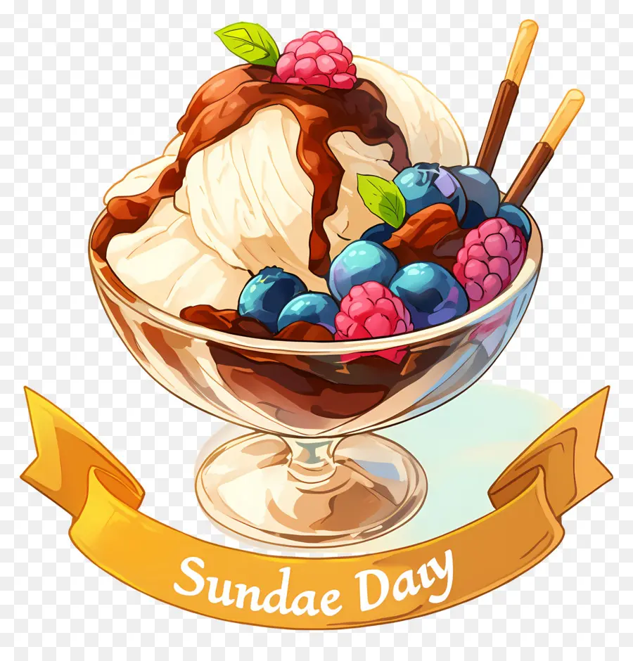 วันซันเดย์แห่งชาติ，ไอศกรีม Sundae PNG