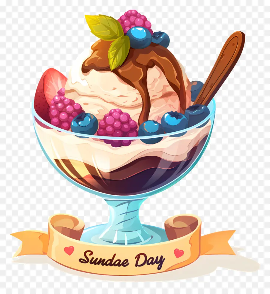 วันซันเดย์แห่งชาติ，ไอศกรีม Sundae PNG