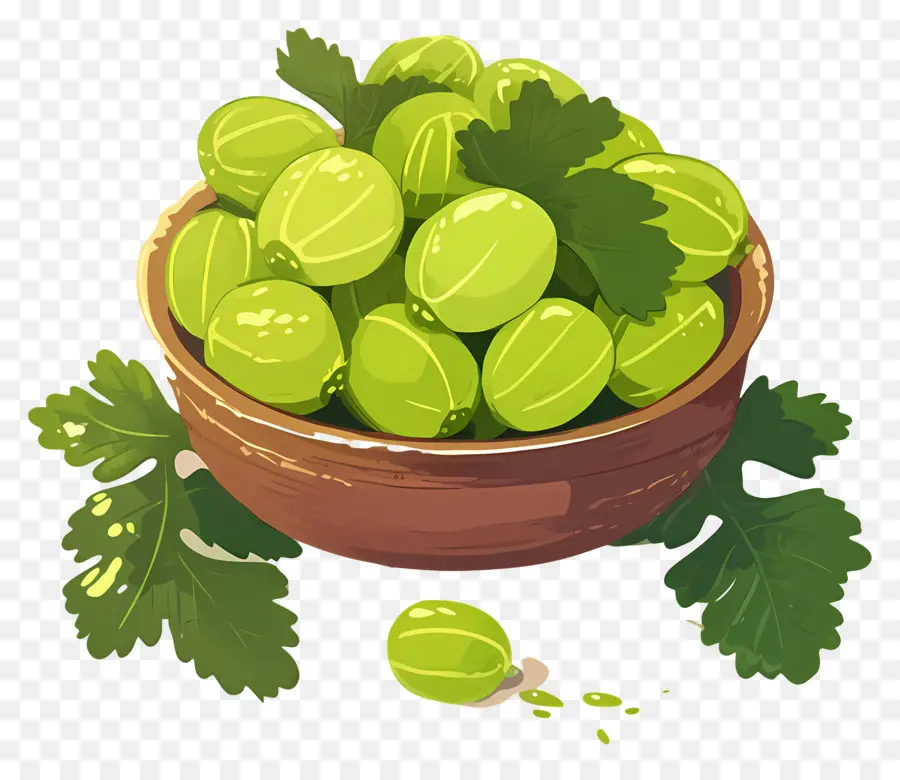 มะพราง，ชาม Gooseberries PNG