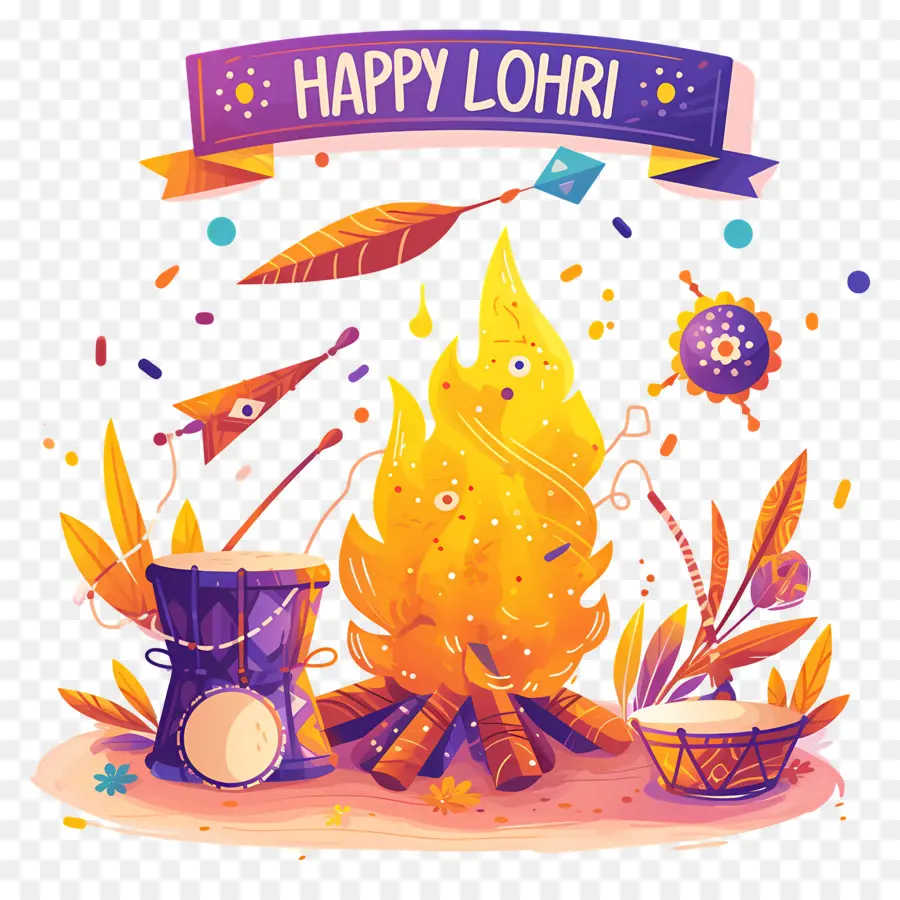 มีความสุข Lohri，การเฉลิมฉลอง Lohri PNG