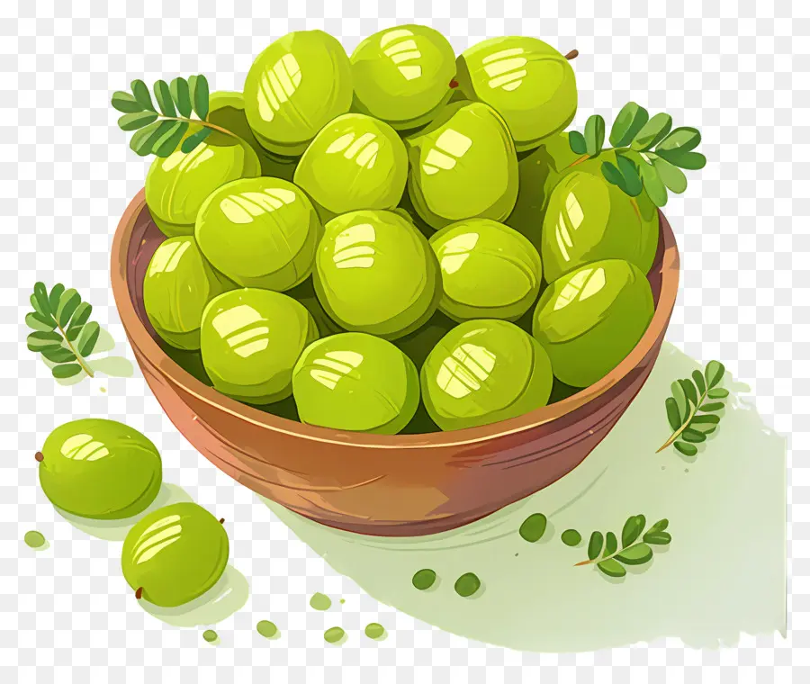 มะพราง，ชาม Gooseberries PNG