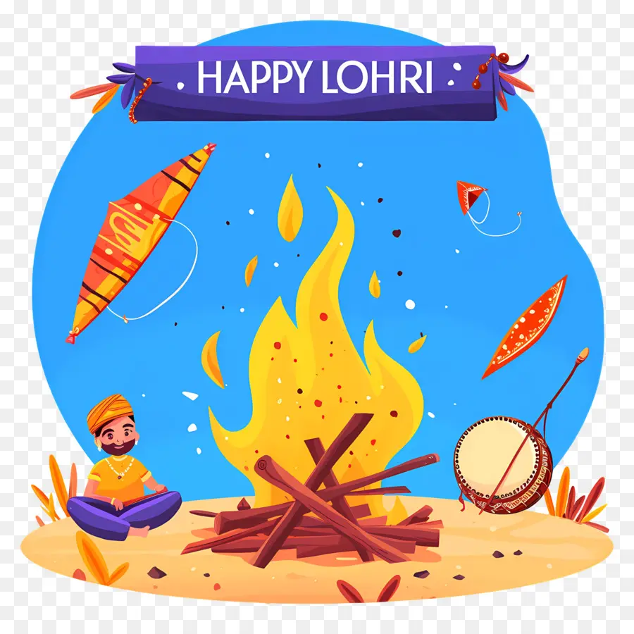 มีความสุข Lohri，การเฉลิมฉลอง Lohri PNG