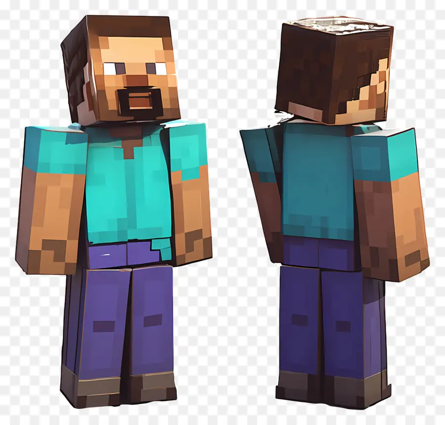 Minecraft Steve，ตัวละครพิกเซล PNG