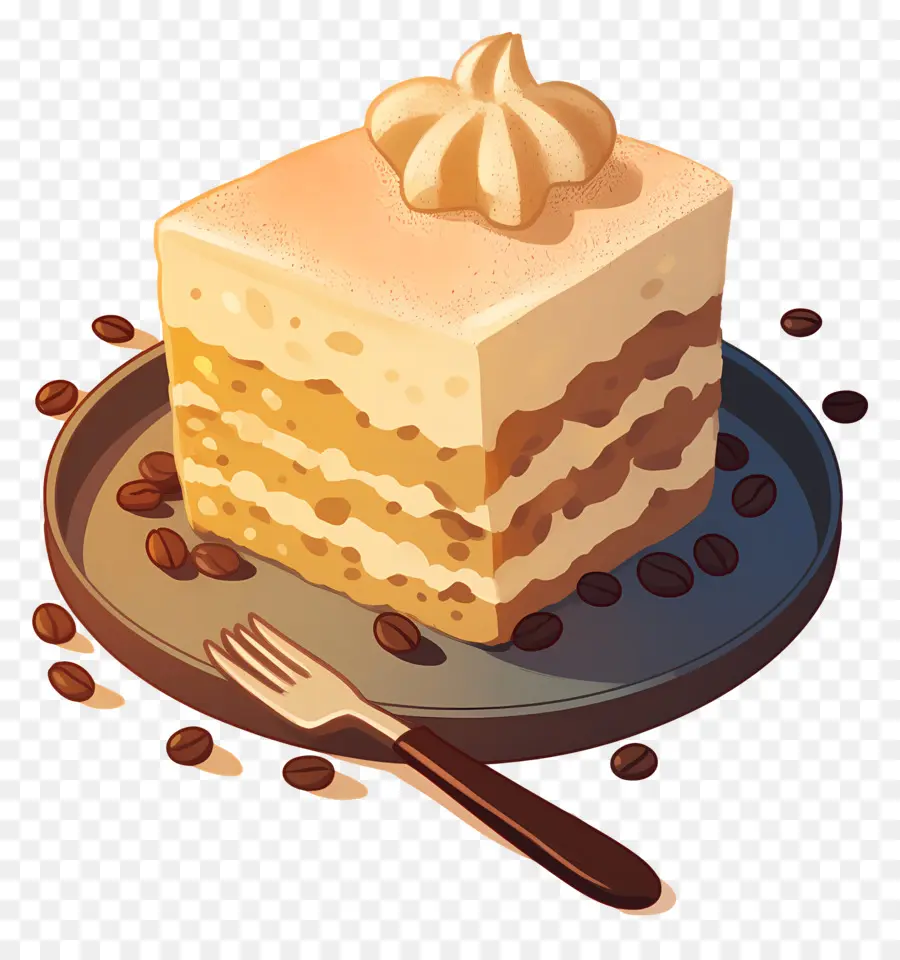 เค้ก Tiramisu，Tiramisu Slice PNG