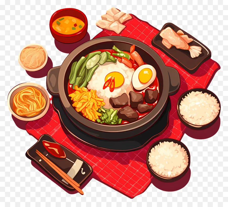 Bibimbap，กระป๋องร้อน PNG