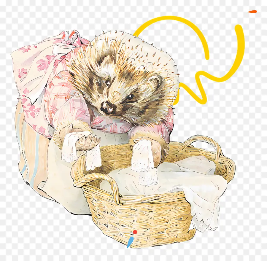 Mrs Tiggy Winkle，เม่นกับซักรีด PNG