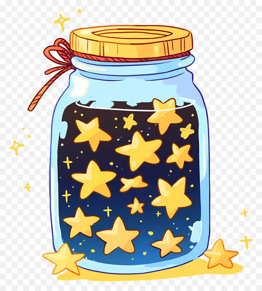 โถก่ออิฐ，Jar Of Stars PNG