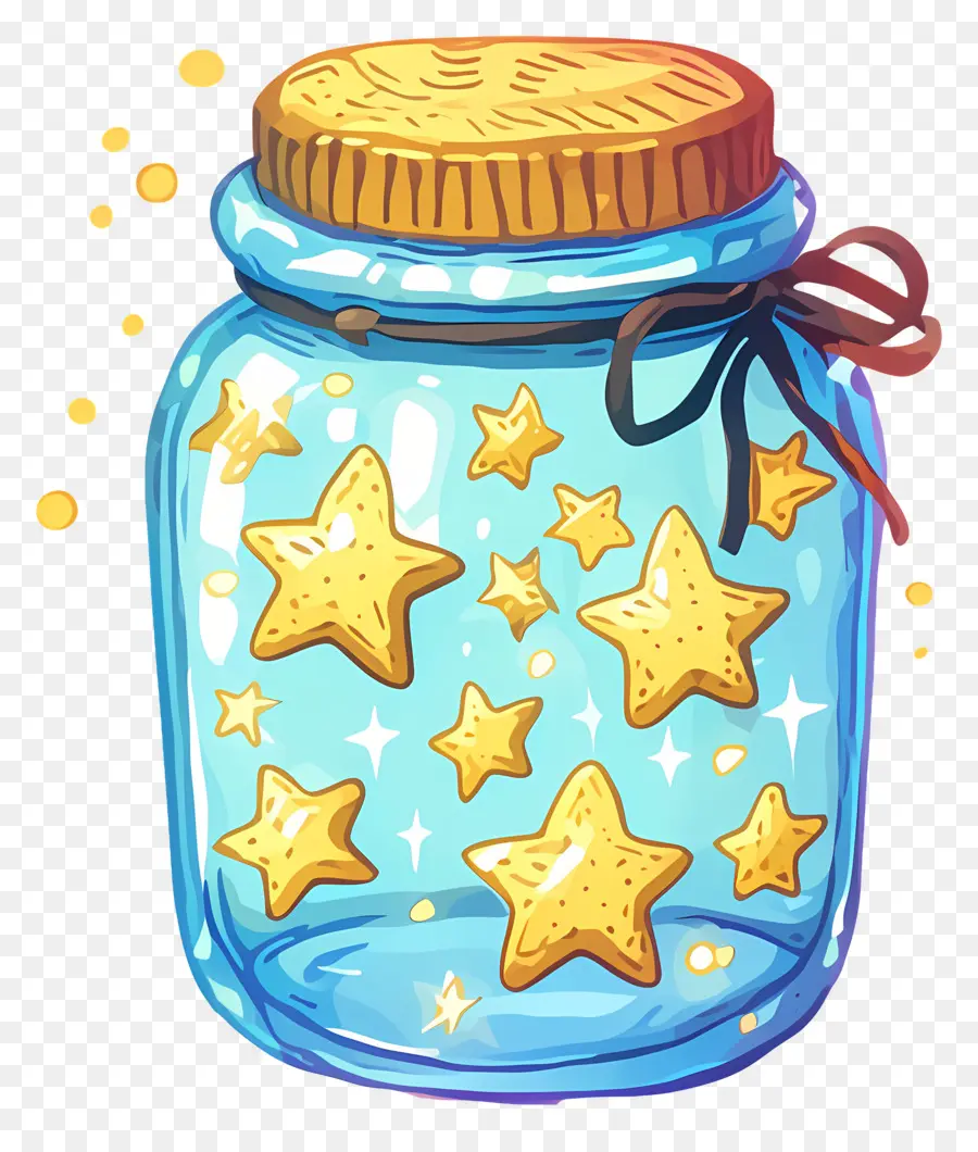 โถก่ออิฐ，Jar Of Stars PNG