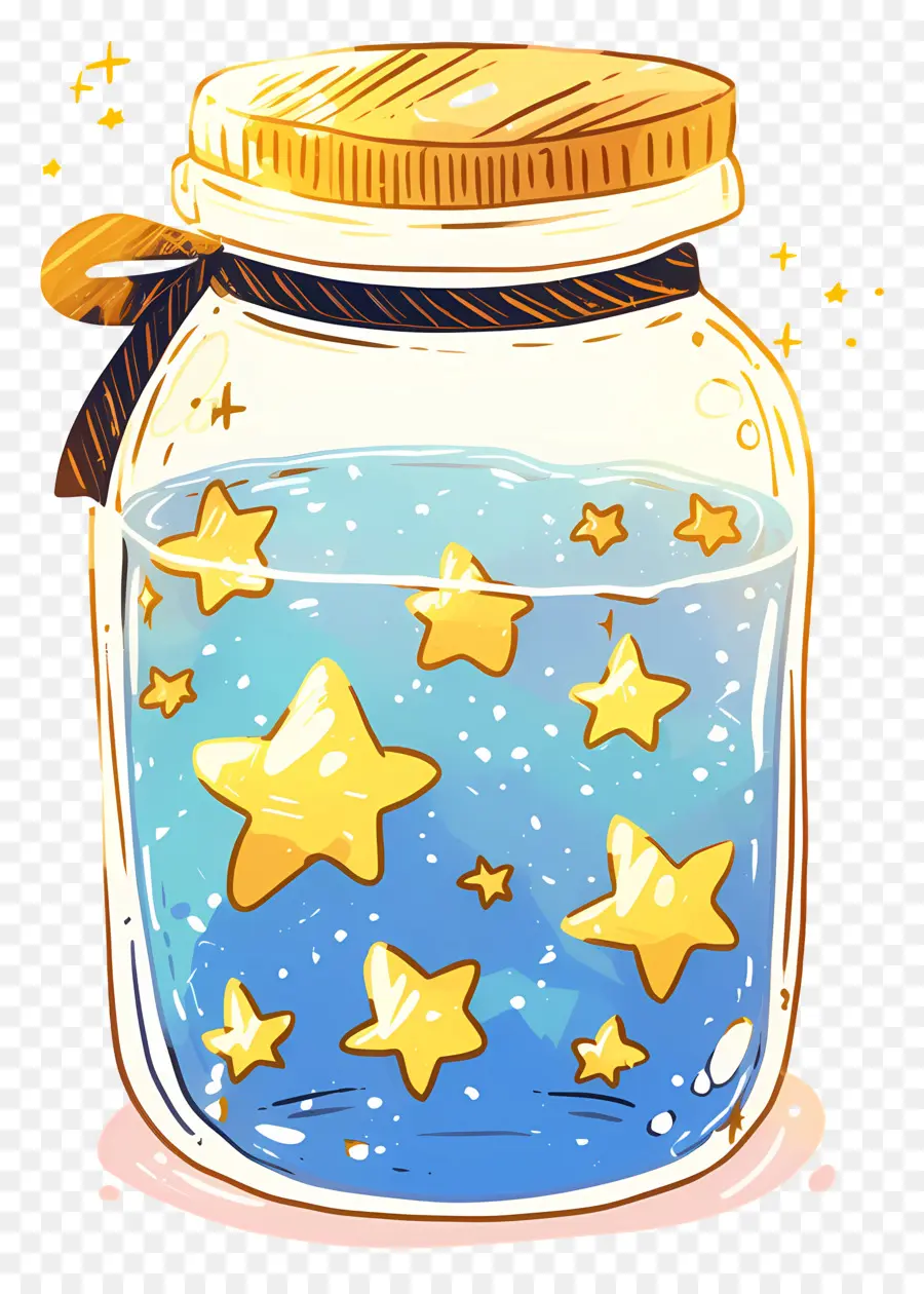 โถก่ออิฐ，Jar Of Stars PNG