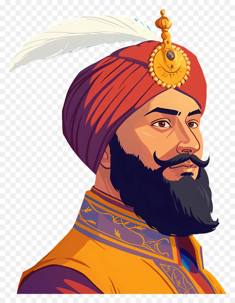 Guru Govind Singh Jayanti，รูปประวัติศาสตร์ PNG