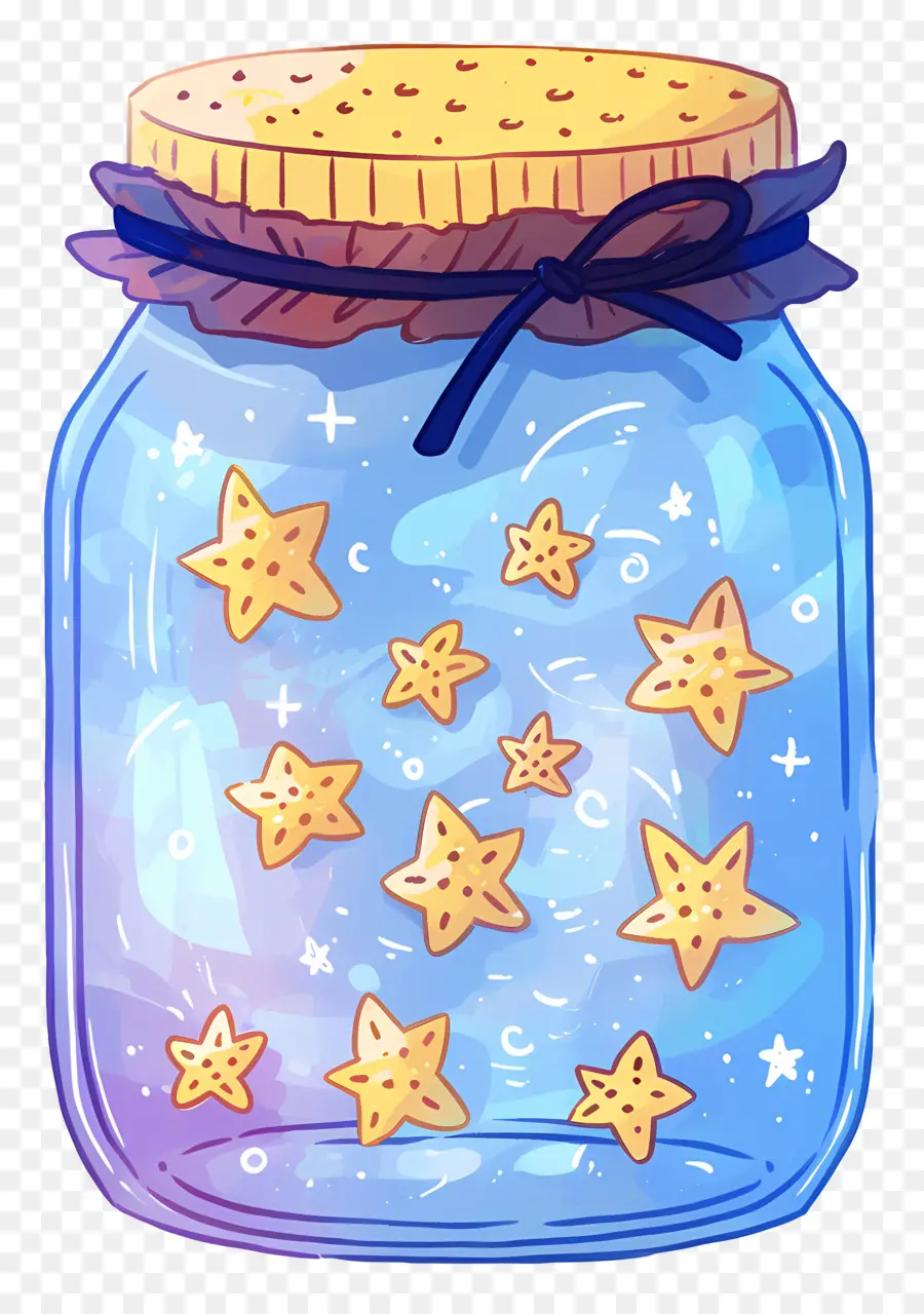 โถก่ออิฐ，Jar Of Stars PNG