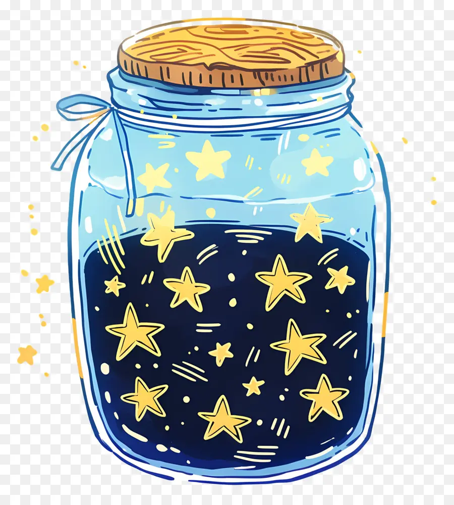 โถก่ออิฐ，Jar Of Stars PNG