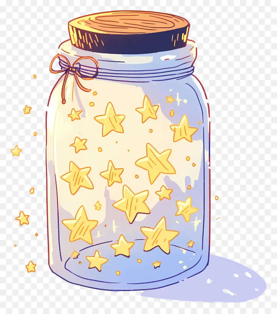 โถก่ออิฐ，Jar Of Stars PNG