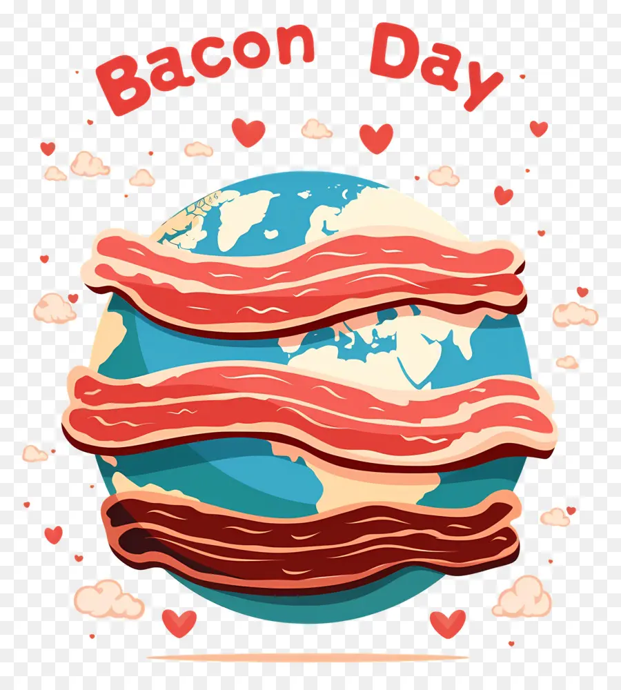 วันเบคอนแห่งชาติ，Bacon Day Earth PNG