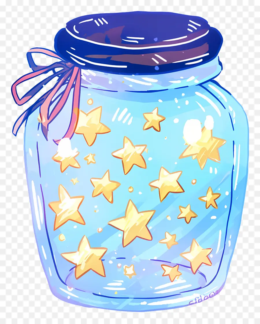 โถก่ออิฐ，Jar Of Stars PNG