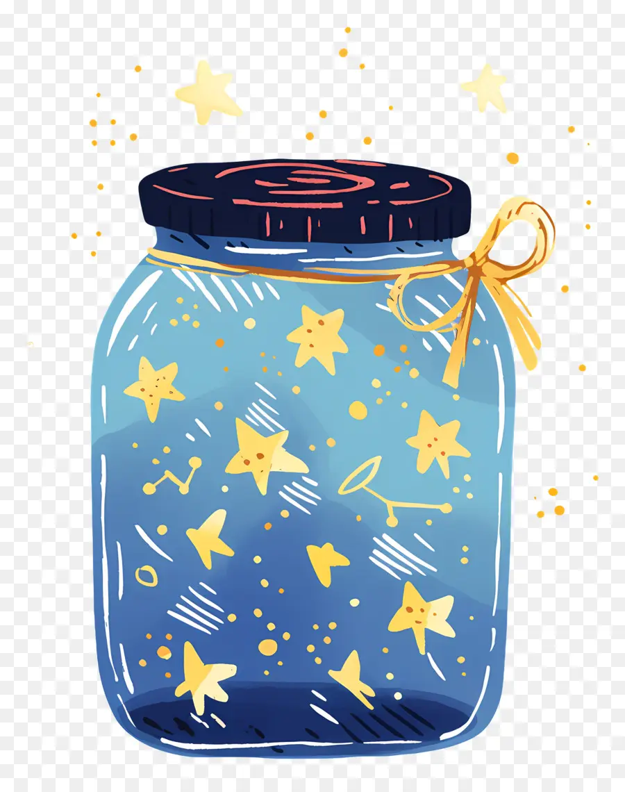 โถก่ออิฐ，Jar Of Stars PNG