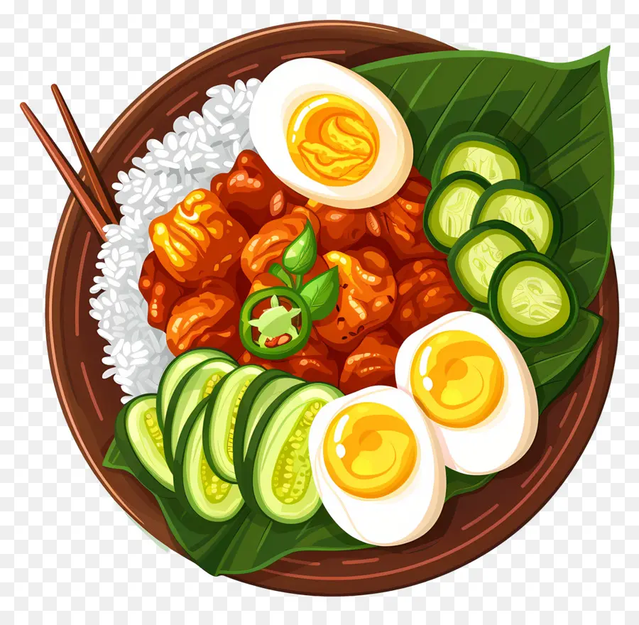 ข้าวอ้วน，ข้าวและไข่ PNG