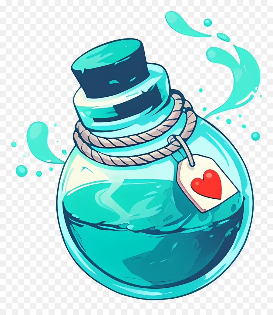 แฝด，Blue Love Potion PNG