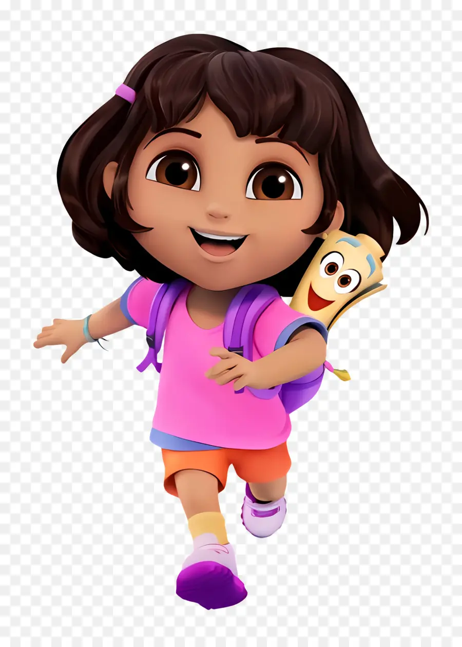 Dora Marquez，เด็กหญิง 3d วิ่ง PNG