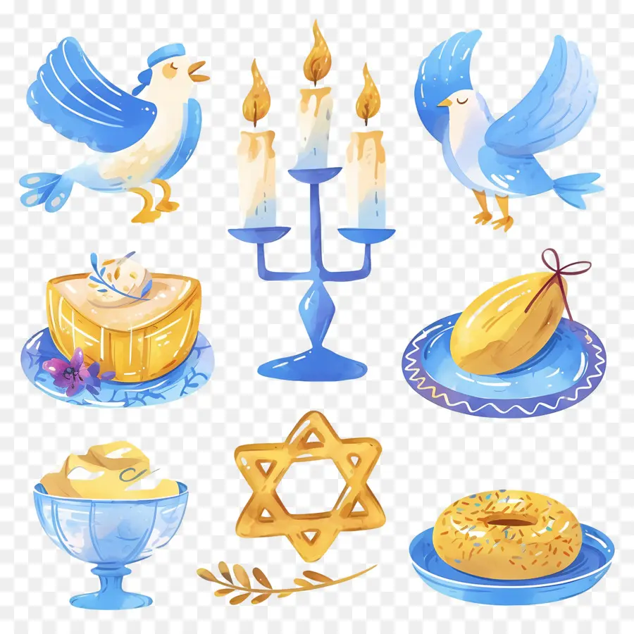 การตกแต่ง Hanukkah，สัญลักษณ์ Hanukkah PNG