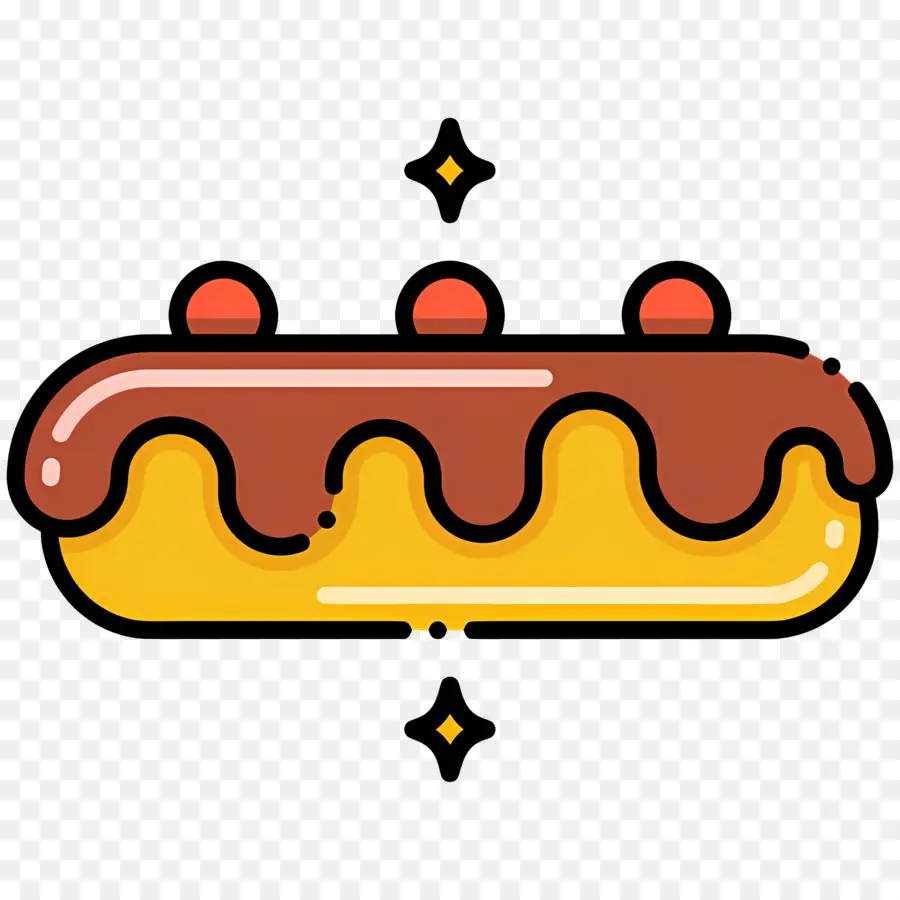 แฟลช，ช็อคโกแลต Eclair PNG