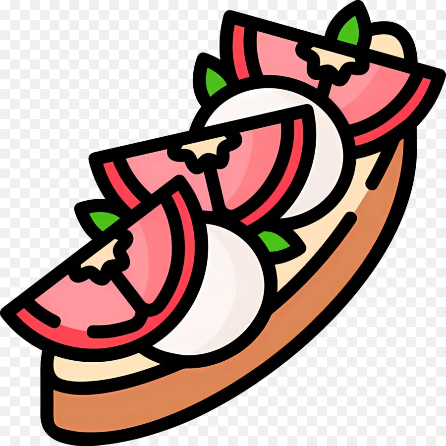 Bruschetta，อาหารเรียกน้ำย่อย PNG