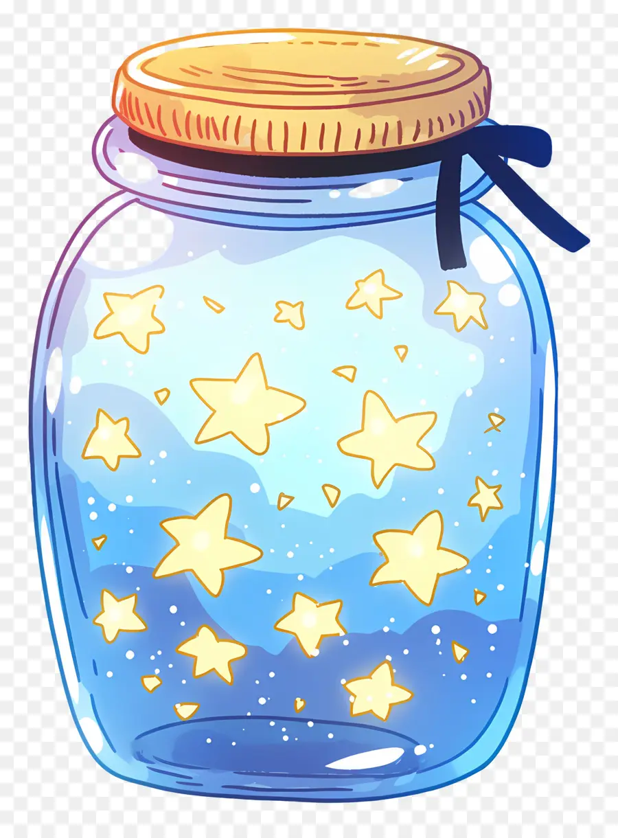 โถก่ออิฐ，Jar Of Stars PNG