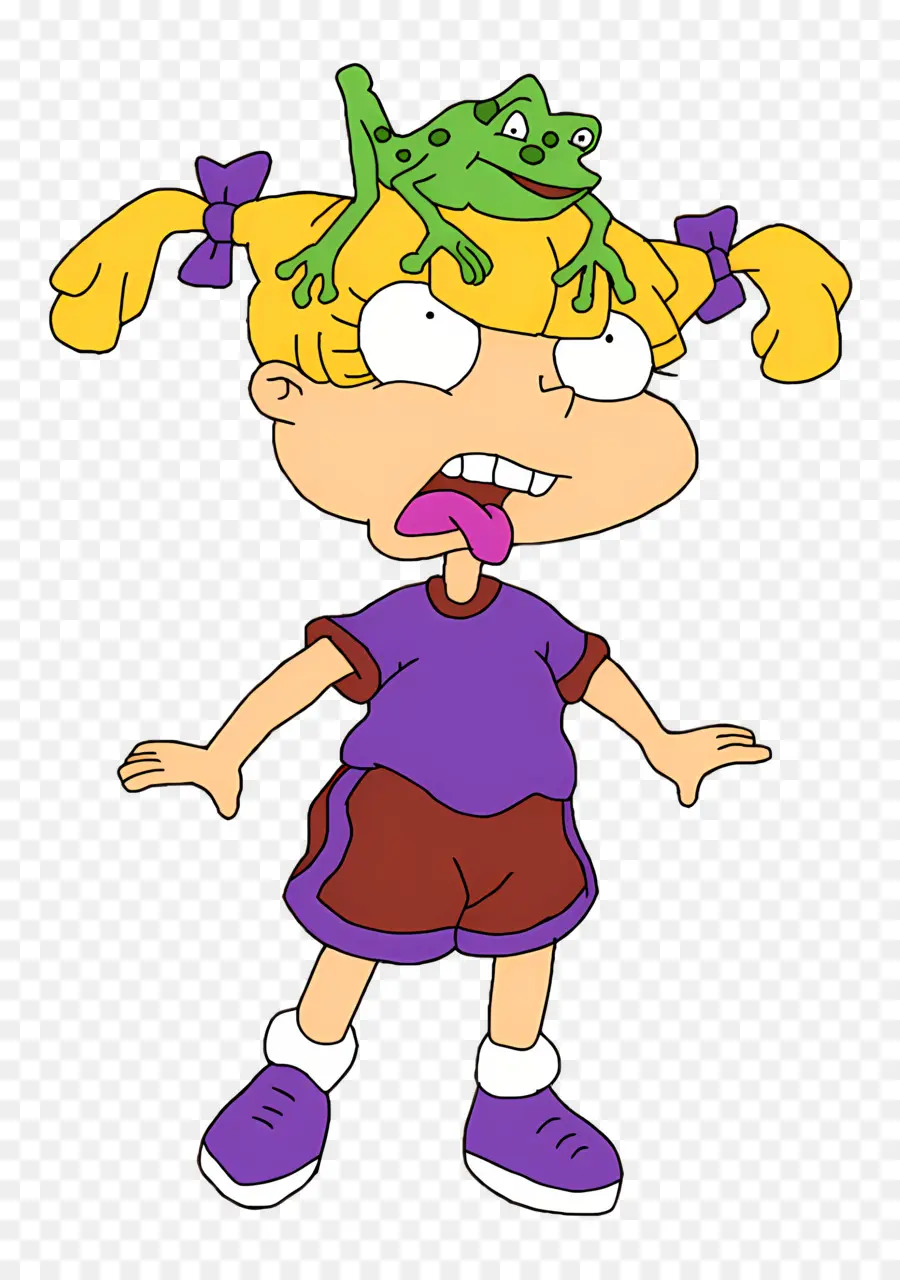 Angelica Pickles，ตัวการ์ตูนกับกบ PNG