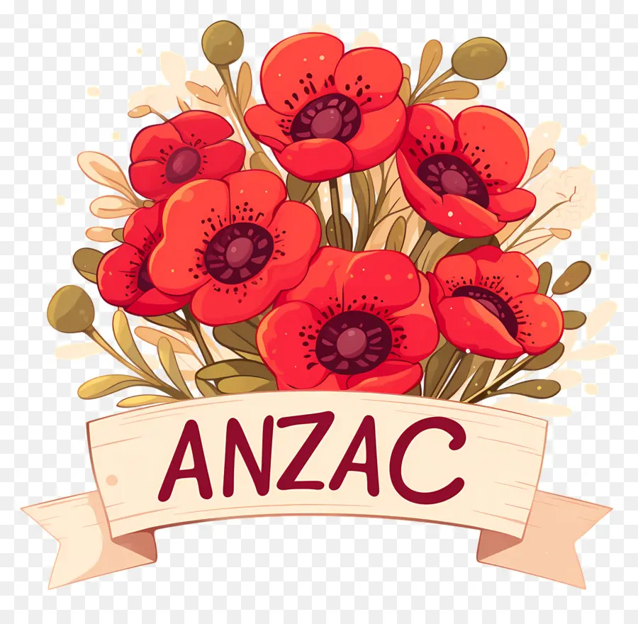 วัน Anzac，การจัดเรียง Anzac Poppy PNG