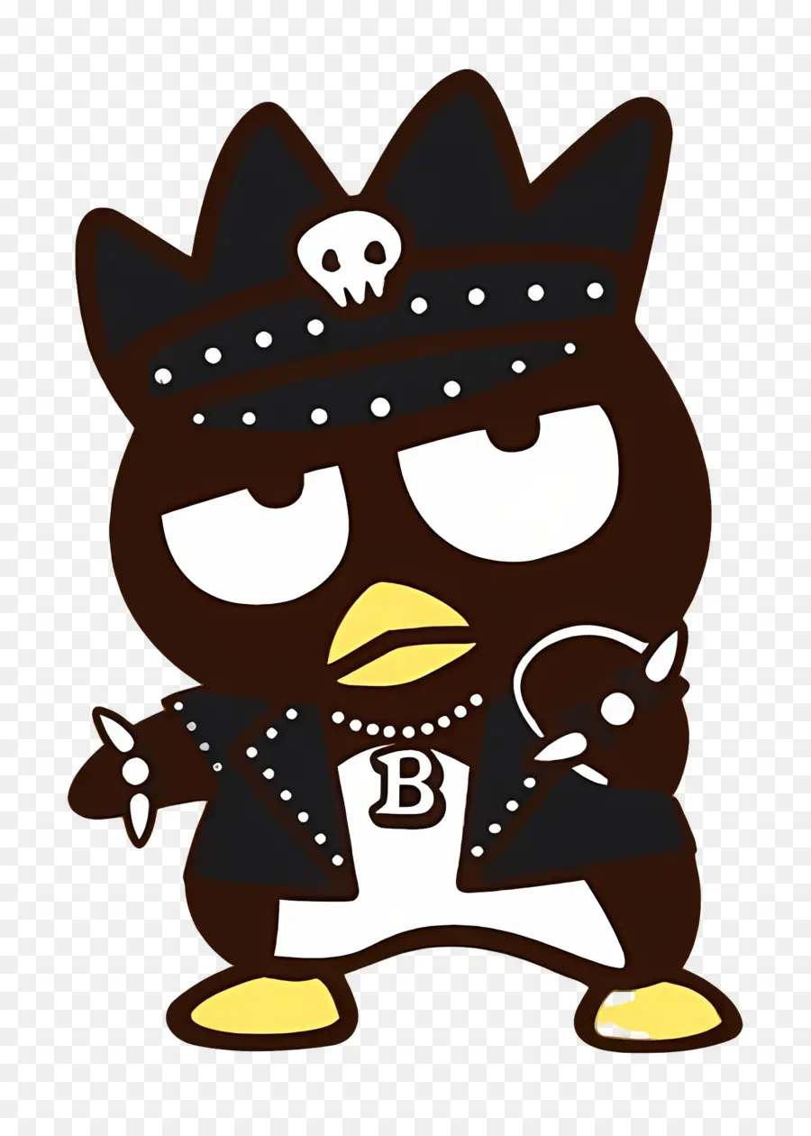 Badtz Maru ไม่ดี，นกการ์ตูนสีดำ PNG