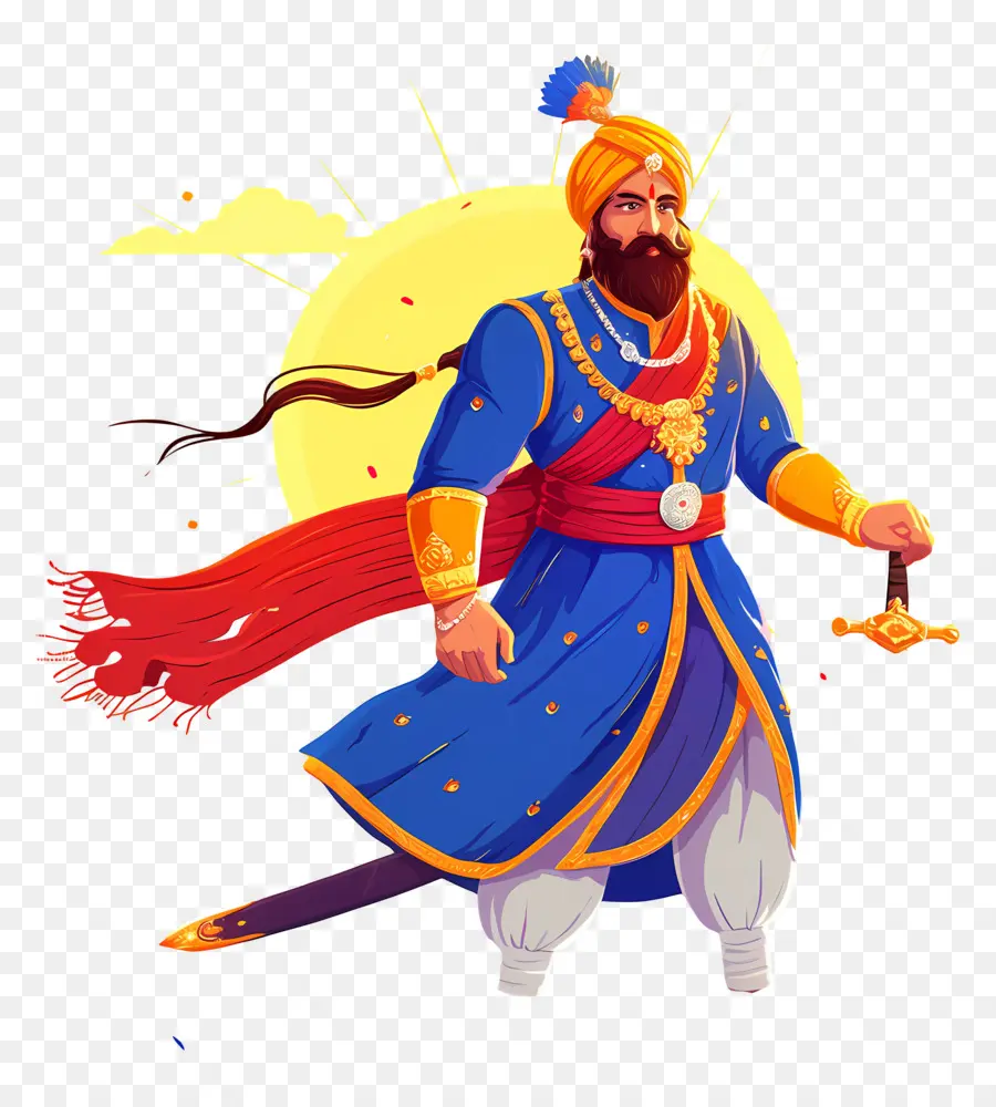 Guru Govind Singh Jayanti，นักรบด้วยดาบ PNG