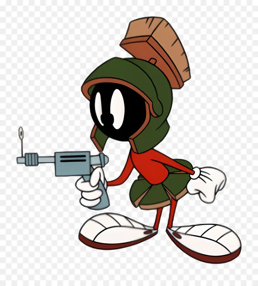 Marvin The Martian，ตัวการ์ตูนกับ Ray Gun PNG