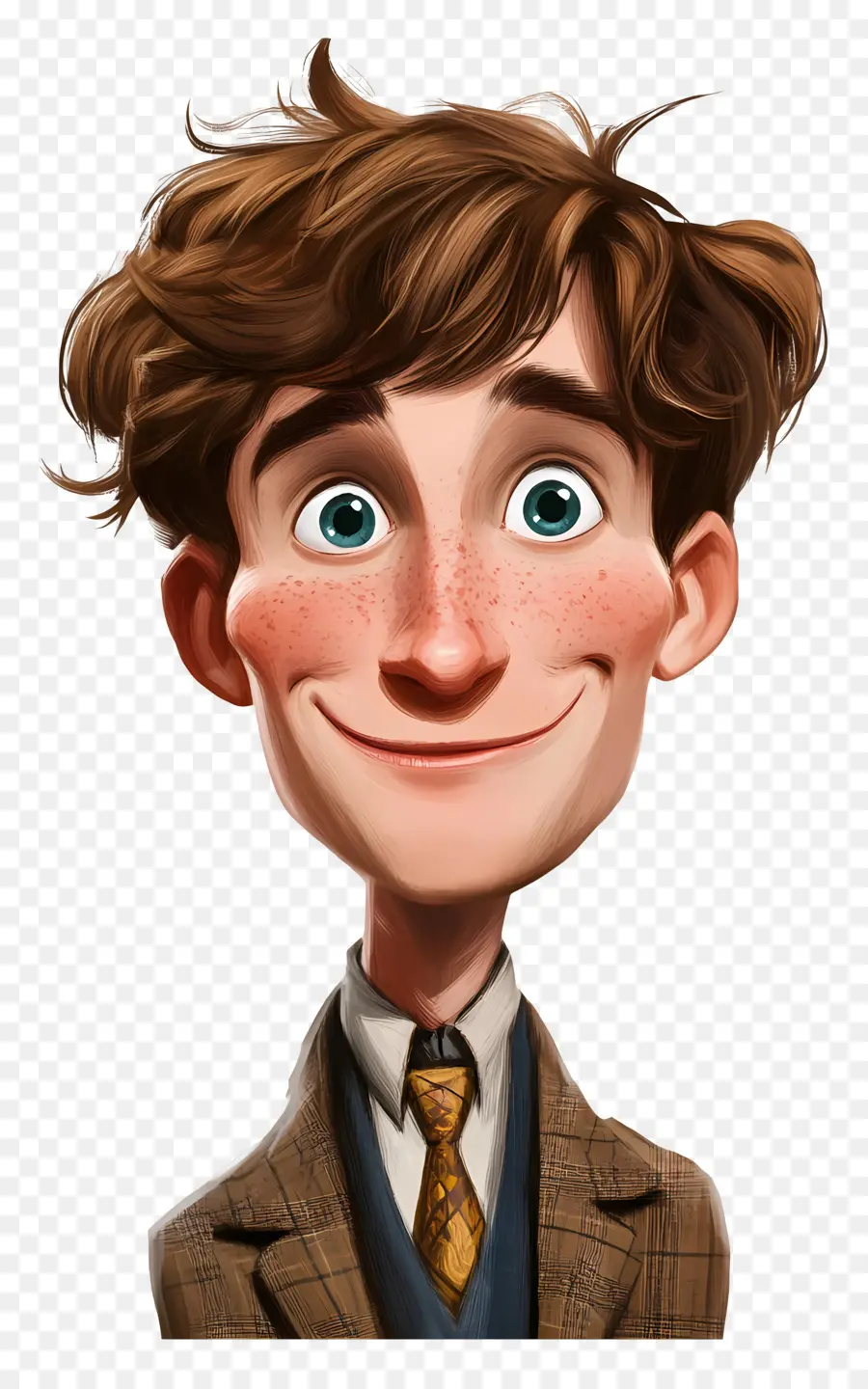 Eddie Redmayne，ตัวละครเคลื่อนไหวที่มีผมยุ่งเหยิง PNG