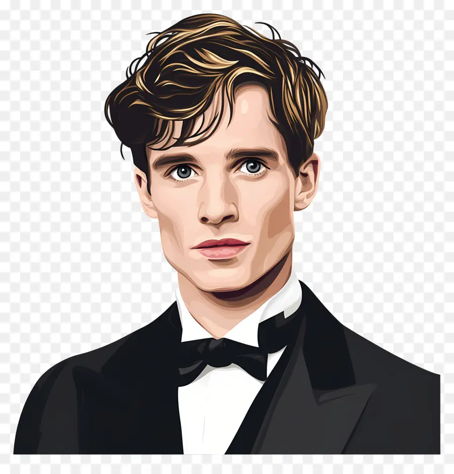 Eddie Redmayne，ผู้ชายที่มีสไตล์ในชุดสูท PNG