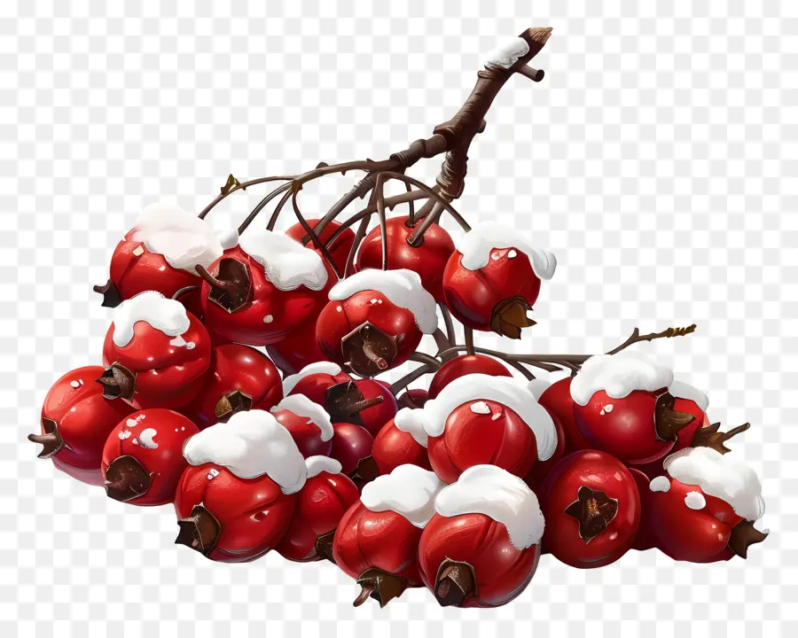 Winterberry，ผลเบอร์รี่หิมะ PNG