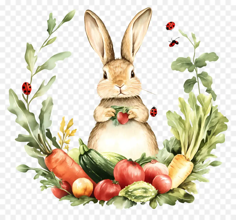 Peter Rabbit，กระต่ายกับผัก PNG