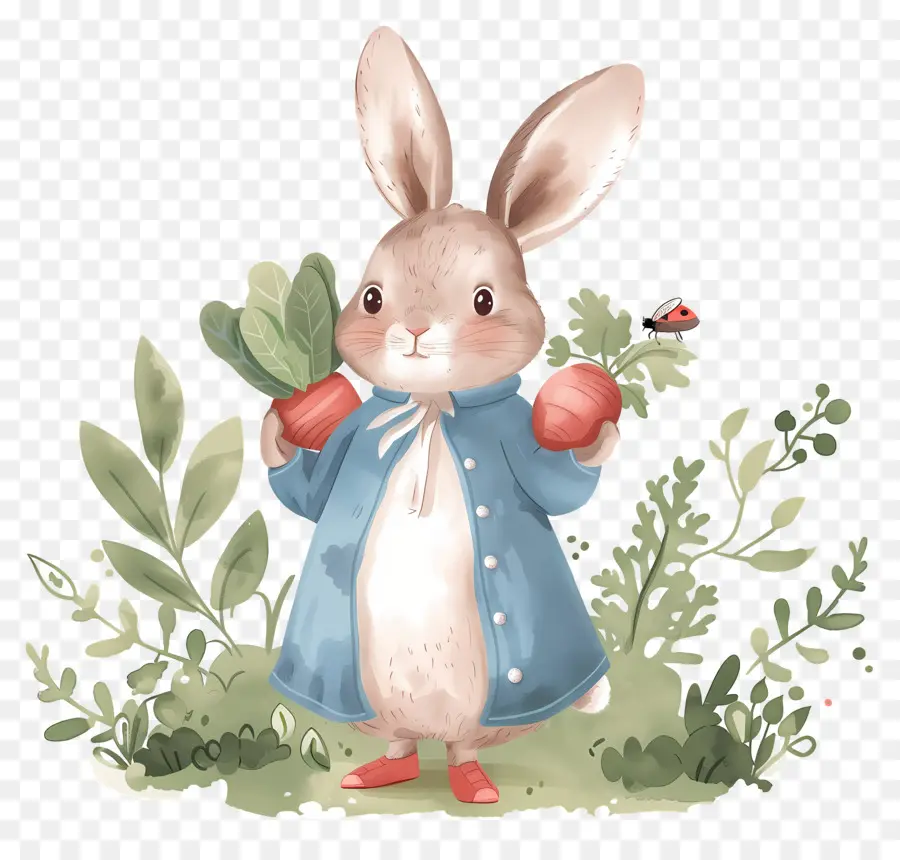 Peter Rabbit，กระต่ายกับผัก PNG