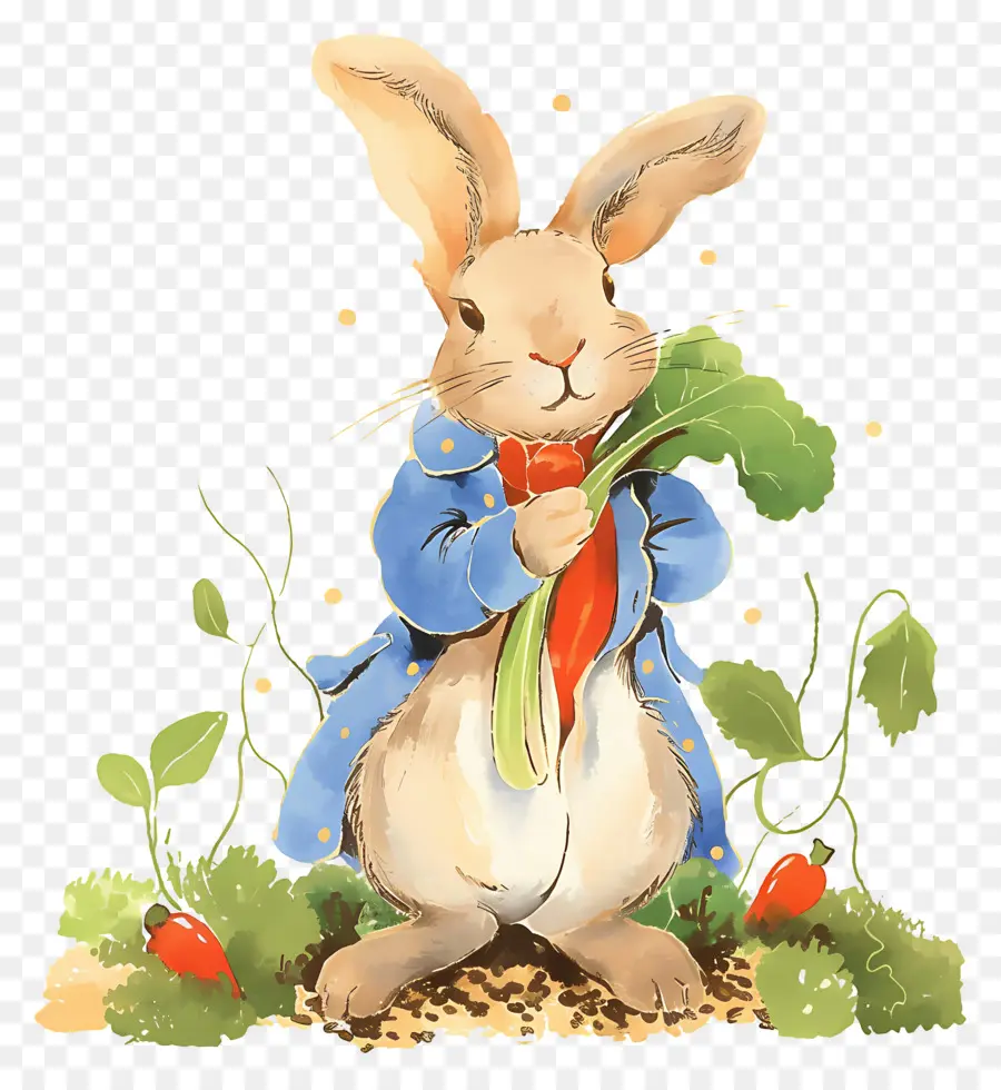 Peter Rabbit，กระต่ายกับผัก PNG