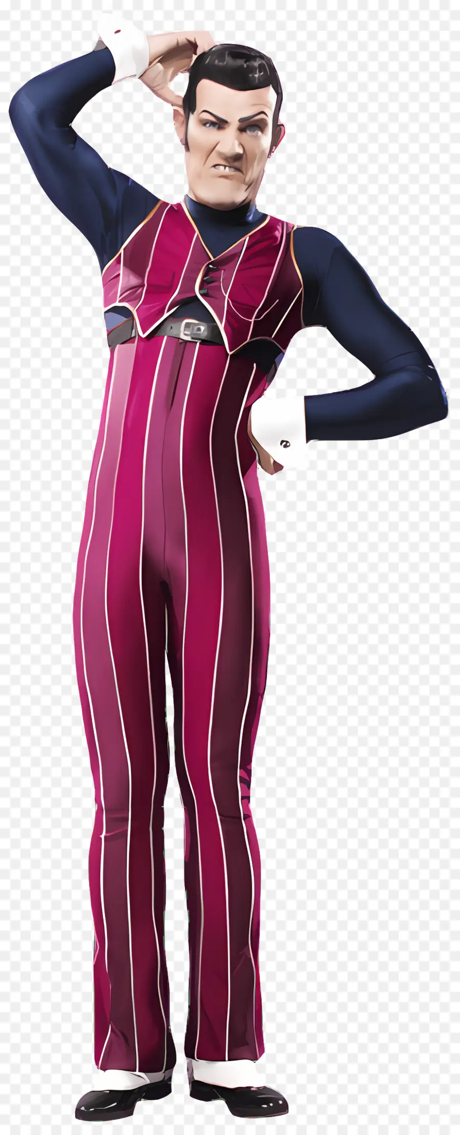 Lazytown，ตัวละครในชุดสูทลาย PNG