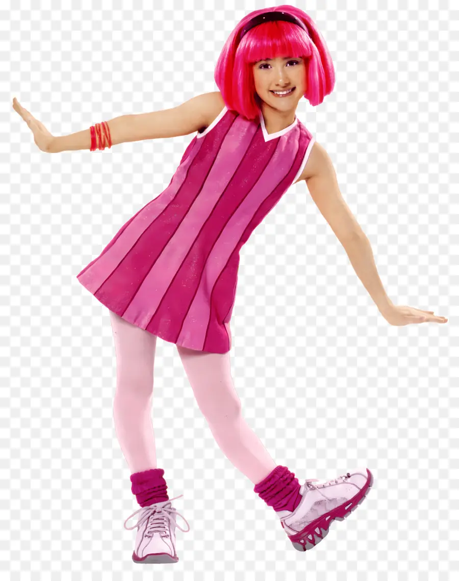 Lazytown，สาวในชุดสีชมพู PNG