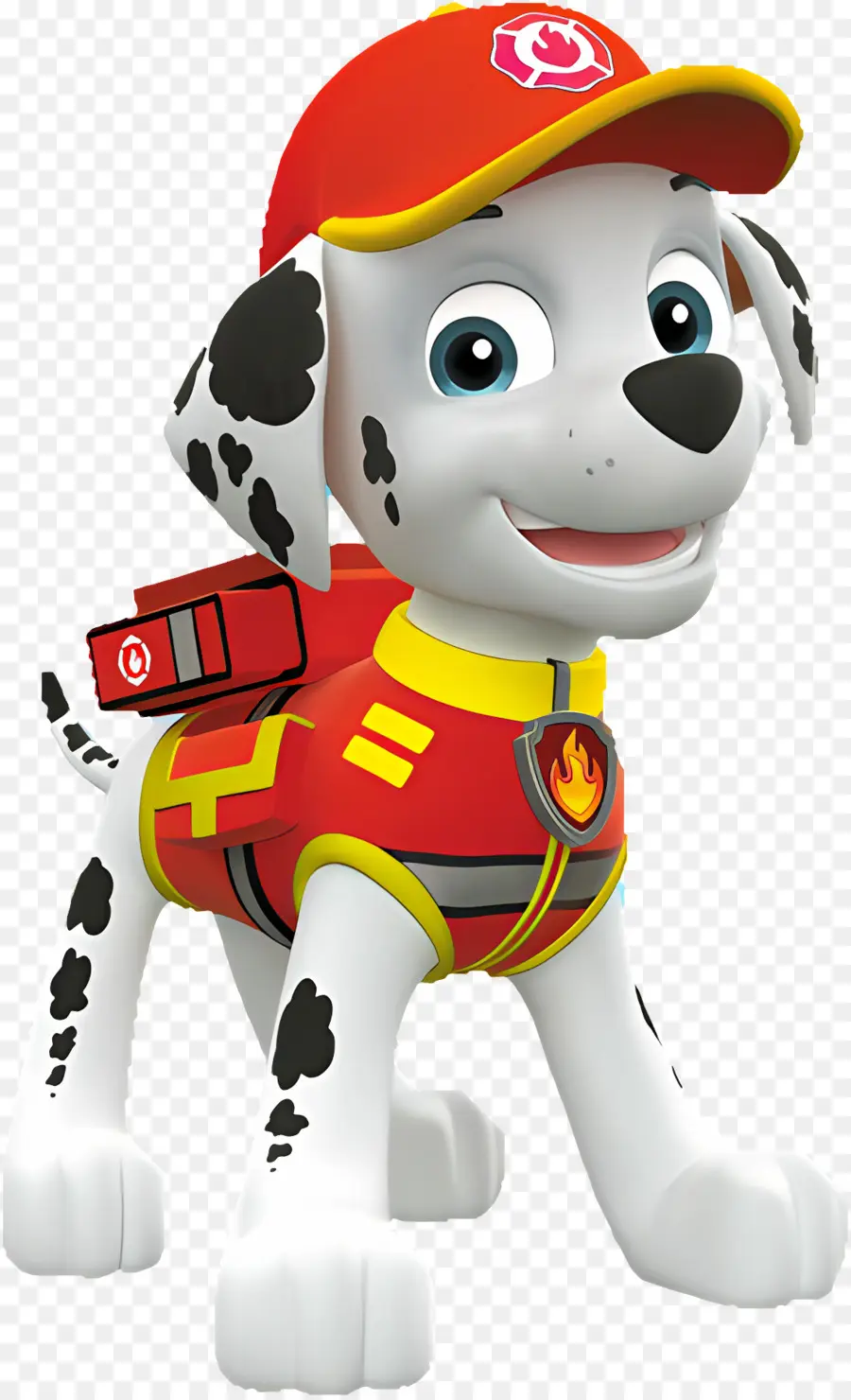 การลาดตระเวนอุ้งเท้า，Dalmatian Puppy ในชุดสีแดง PNG